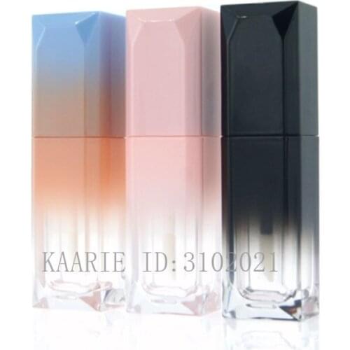 10/30/50pcs Gradient Black Pink Blue Cute Matte White 5ml 6.5ml Lipgloss Container Empty Makeup DIY Lip Glaze Tube Cosmetics Diy