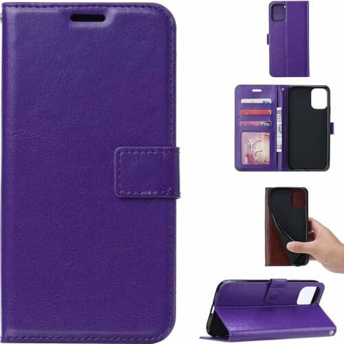 10pcs/lot Crazy Horse Wallet Leather stand Case For Samsung Note10 lite A81 M60s S10 lite A91 M80S Photo Frame Card Slots