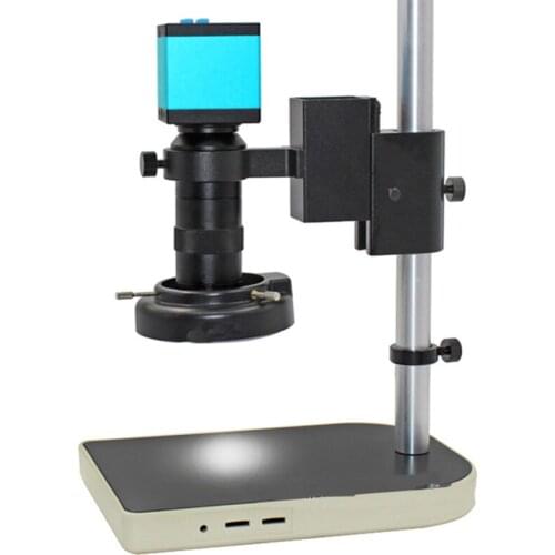 1080P Freely Adjustable Stand USB HDMI Video Industrial Microscope Camera System Video Recorder 180X 300X Zoom Lens For Lab