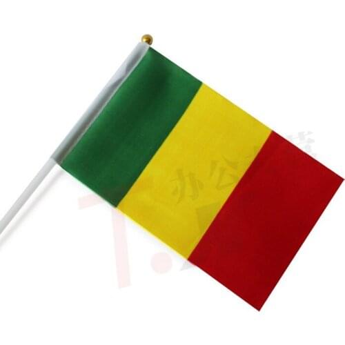 14 * 21 cm Mali hand signal waving flag small banner flags