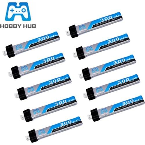1s 3.8V 300mAh 30C 4.35V FPV Lipo Battery PH2.0 Plug For RC FPV Racing Drone Spare Parts Accessories