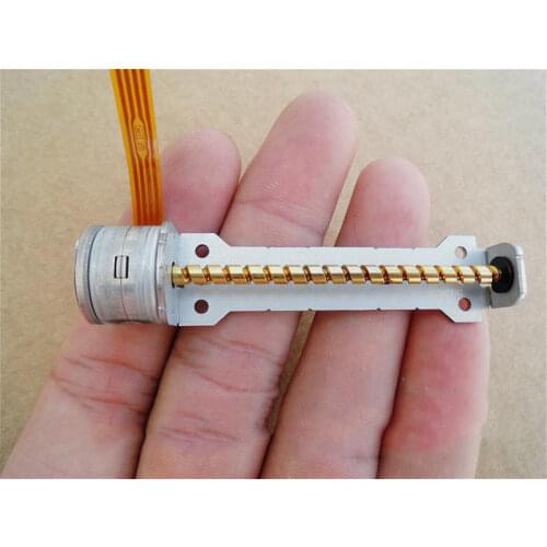 2-Phase 4-Wire Micro mini 15mm Stepper Motor Miniature Precision Stepper Motor 52mm Long Linear Screw Shaft Rod stepping motor