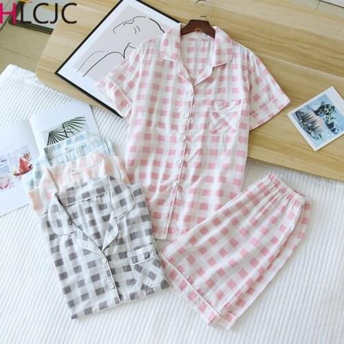 2021 Couple Pajama Set Summer Pyjama Femme Male Viscose Short Sleeved Men And Women Sleepwear Pijama Casual Lover Home Wear