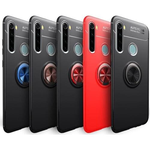 30pcs 360 Rotating Adsorption TPU Cover Car Holder Stand Magnet Case For Xiaomi Redmi Note 10 Pro Max 10S 9 9A 9C 9S 9T K40
