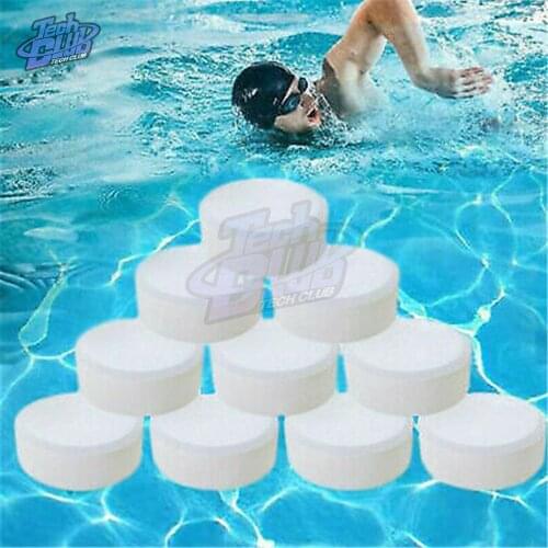 50Pcs/box Swimming Pool Cleaning Effervescent Chlorine Tablets Cage Disinfectant Swimming Pool Clarifier Multifunctional