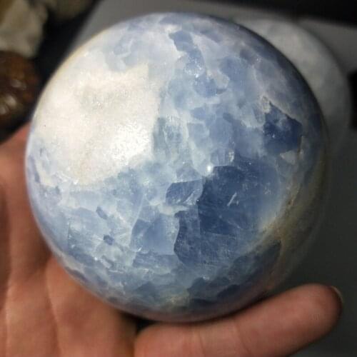 60-80mm Natural Blue Celestite Sphere Quartz Crystal Ball Blues Gemstone Orb Gem Crafts Home Decoration free shipping