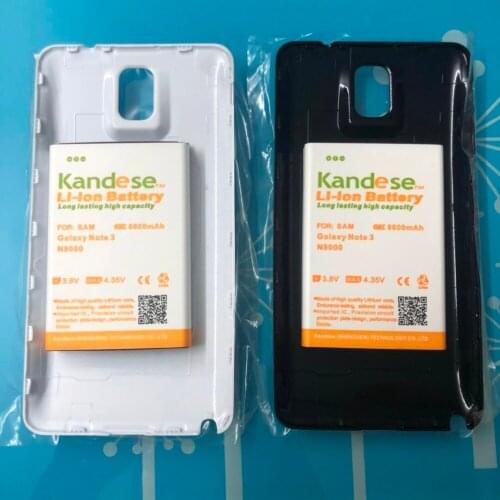 Extended Battery Bateria For Samsung Galaxy Note3 N9000 Original Kandese Decode IC Protection High Capacity With Cover