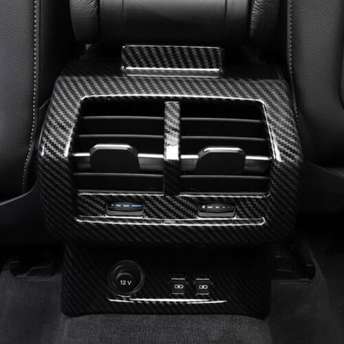 Car Styling Rear Air Conditioner Outlet Frame Decoration Cover Trim Sticker For Audi Q3 2019 ABS Auto Interior Accessories