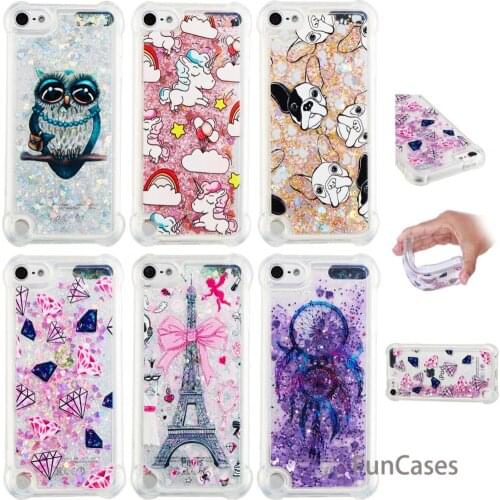 Diamond Bling Case sFor Funda iPhone Touch 5 Soft Silicone Phone Case Coque Transparent Silicone Case sFor iPhone iPod Touch 6