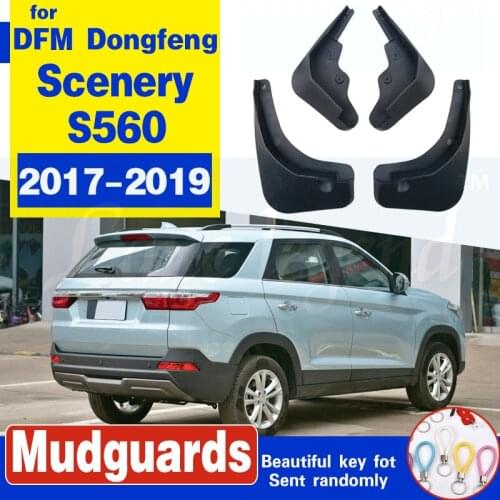 4PCS Mud Flaps For DFM Dongfeng Scenery S560 2017 2018 Mudflaps MudFlap Splash Guards Fender Mudguards Front Rear