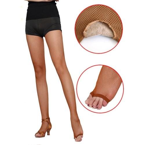 Black Latin Barefoot Women Pantyhose Sexy Solid Large Mesh Tight For Girls Fishnet Stockings Plus Size