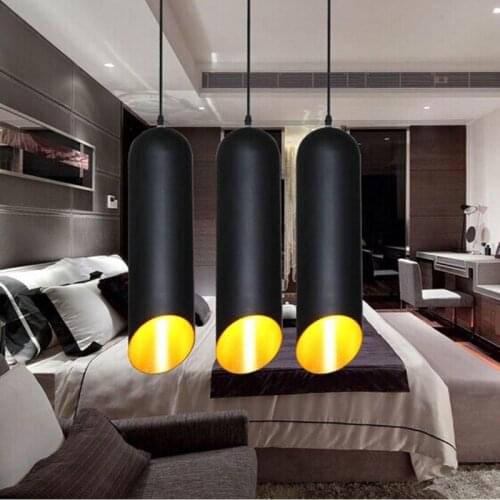 Cylindrical Modern Pendant Lamp Lights Aluminum Tube Chandelier Art Creative Restaurant Bar Cafe Living Room Living Room