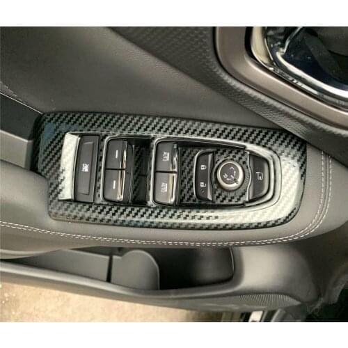 For Subaru Forester SK 2018 2019 2020 Carbon Fiber Interior Accessories Door Armrest Window Switch Button Cover Trim Sticker