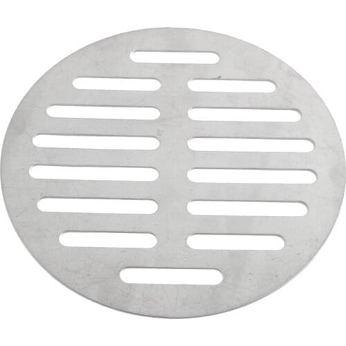 Home Bathroom Supplies Silver Tone Round Stainless Steel Floor Drain Cover