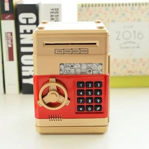 Electronic Piggy Bank ATM Password Money Box Safety Electronic Password Chewing Coin Cash Deposit Machine Gift for Children Kids