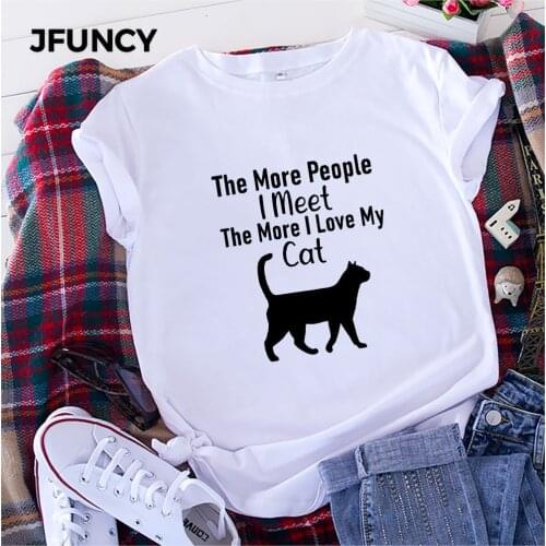 JFUNCY 2020 Fashion Candy Color Korean Women T Shirt Summer Cartoon Print 90s Girl Tops Short Sleeve Loose T-shirt Female Tees