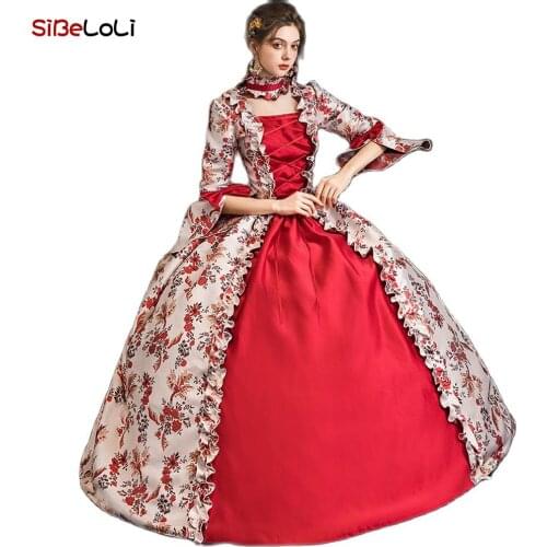 Victorian Rococo Costume Stage Dress Host Party Dinner Annual Meeting Studio Drama Dress Rococo Victorian Ball Gown