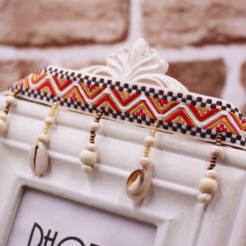 1Yards Ethnic Tassel Embroidery Lace Trim Tassels for Jewelry Diy Tassels Sewing Clothes curtain Accessories Fabric Lace Ribbon