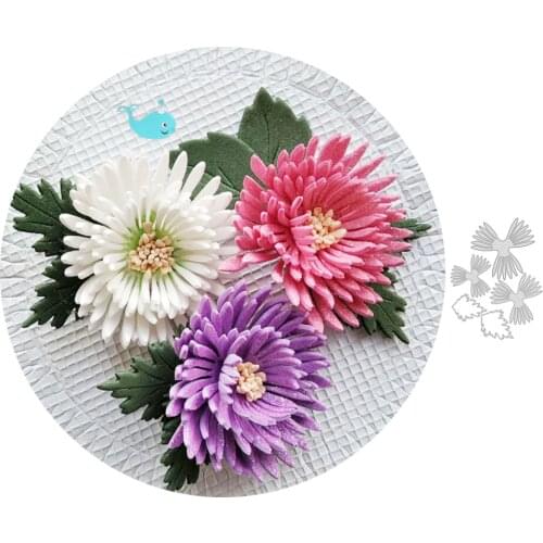 Daisy Flower Metal Cutting Dies Embossing Stencils for DIY Scrapbooking Photo Album Decorative Paper Cards Making Tool 2020