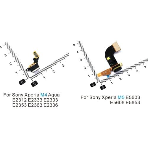 USB Charging Port Connector Charge Dock Socket Jack Plug Flex Cable For Sony Xperia M4 Aqua E2312 E2333 E2303 E2353 E2363 E2306