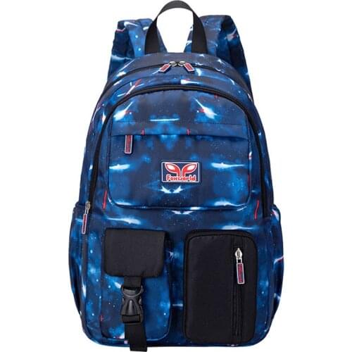 New Boys Trend Backpack Fashion Starry Sky Printed Bookbag Primary Junior High School Bag Kids Lightweight Casual Bagpack Bolsas