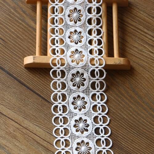 New style 1 yard high quality white lace cotton lace sewing household clothing accessories