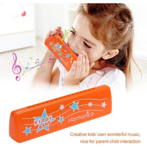 16-hole Plastic Harmonica Harmonica Educational Musical Instrument Childrens Early Education Toy