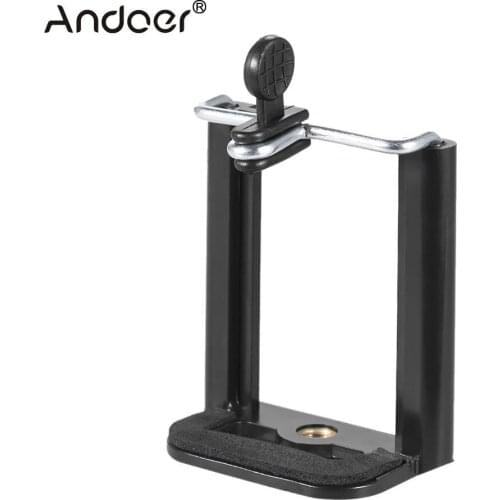 Andoer Adjustable Extendable Phone Holder Clip with 1/4" Screw Hole for Selfie Self-Timer Monopod Tripod for iPhone for Samsung