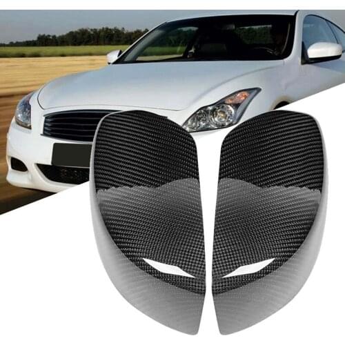 Top!-Carbon Fiber Car Rear View Mirror Housing Cover-Side Mirror Cover for Infiniti G Series G35 G25 G37 Q40 Q60 2009-2015