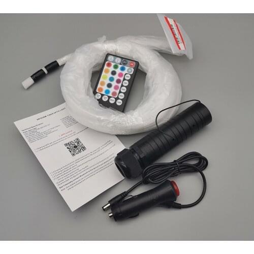 Car Roof Star Lights LED Plastic Fiber Optic Light RF Remote Control Bluetooth Control DC12V 6W