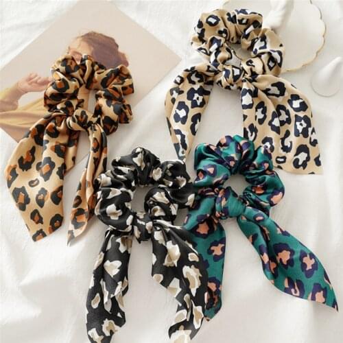 Vintage accessories bunny ears Leopard rabbit headband hair band for women head bands headbands accesorios bandeau fashion bows