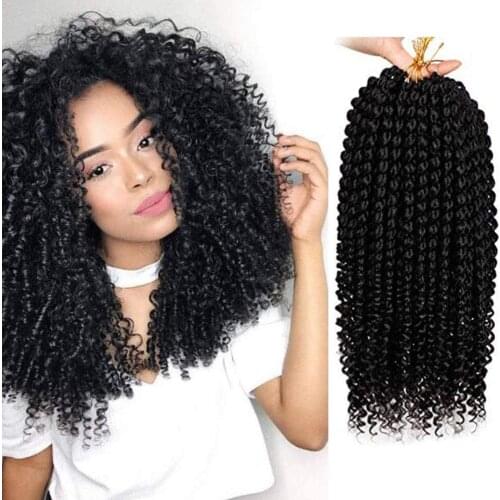 Hair Nest Bomb Spring Twist Hair Ombre Colors Senegalese Marley Braids Crochet Hair Curl End for Women Synthetic Hair Extensions