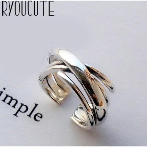 Vintage Big Irregular Chains Ring For Women Female Lady Antique Knuckle Cocktail Rings Boho Jewelry Anillos
