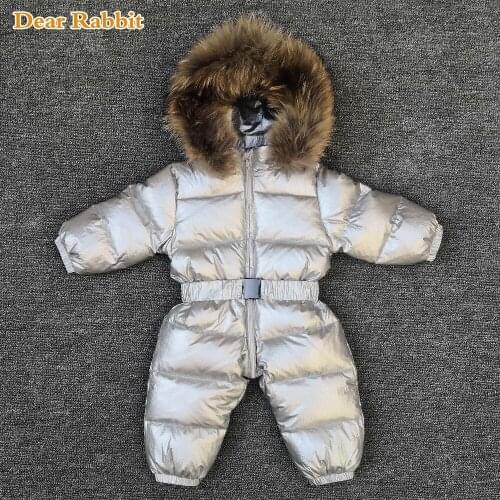 -30 degrees Winter coat Romper Children Baby wear Boy Thick Girl infant snow Clothes Down Jacket Kids Overcoat waterproof Parka