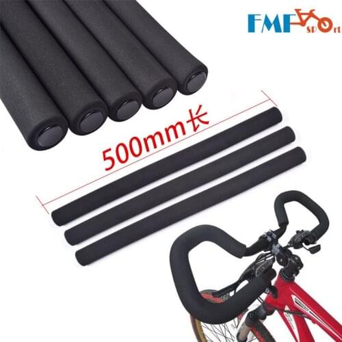 1 pair of bicycle butterfly handlebar grips sponge environmental long-distance travel bicycle bar cover 500mm shock grips