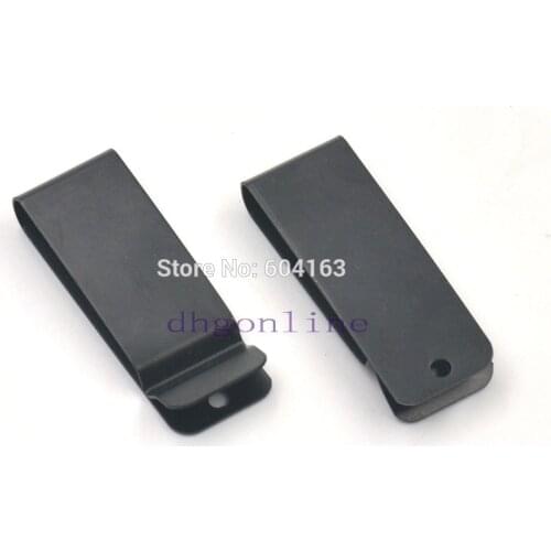 10 Pcs Belt Clip 62x22mm Belt Holster Clip Clasp Spring Hook Buckle Keyring Hardware 2.44"X0.85" Black