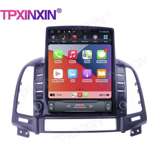 For Hyundai Santa FE/IX45 2006-2012 Touch Screen 128G Android 10 GPS Car Multimedia Tesla Player Headunit Audio Radio Navigtion