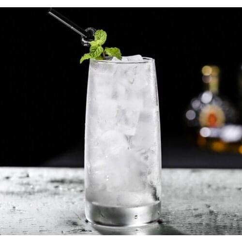 Bar wine glass drink glass cocktail glass thickened glass juice cup cold drink glass Mojito cup simple water