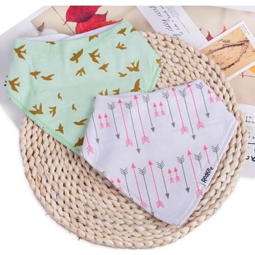 Redkite Baby Bibs Triangle Easy Washing 100% Cotton Snap Design newborn
