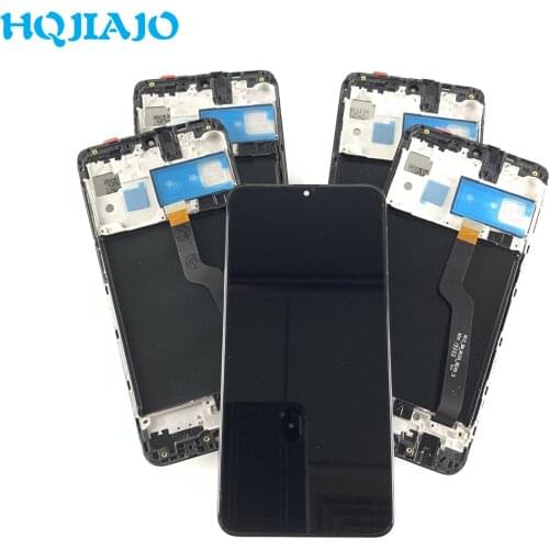 5PCS AMOLED Display For Samsung galaxy A10 lcd Digitizer A105/DS A105F A105FD A105M Display Touch Screen Digitizer With Frame