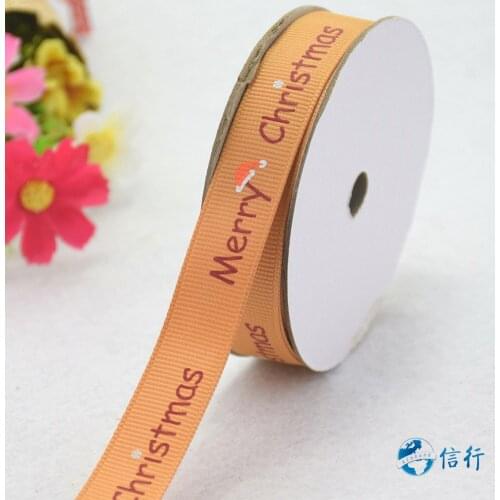 15mm width, printed christmas trim ribbons Grosgrain ribbon,lace satin ribbons DIY hairbow accessories, gift package#3484