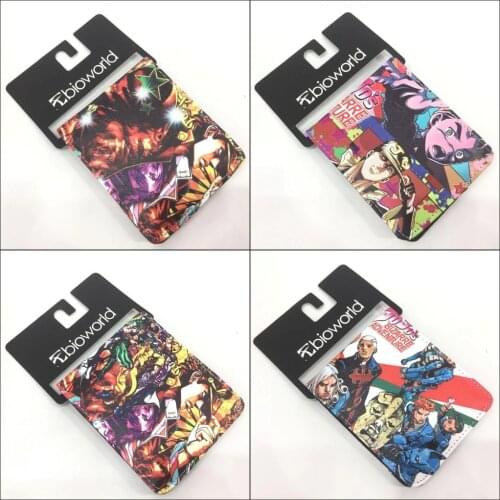 Cartoon bizarre adventure JOJO wallet womens wallets and purses anime wallet with Card Holder Coin Pocket