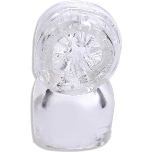 Male Penis Cock Cover Magic Wand Attachment Aircraft Cup Head AV Vibrator Massager Special Accessories