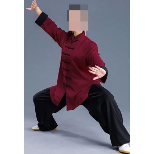 Top quality Unisex 2019 spring&autumn tai chi clothing wushu performance suit martial arts taijiquan uniforms gastrodia elata