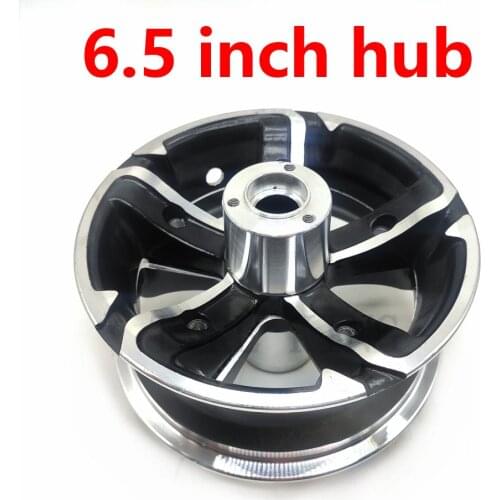 Electric Scooter Parts 6.5 Inch Front or Rear Hub for 90/65-6.5 Inner and Outer Tyre 11 Inch Aluminum Alloy Front Disc Brake Rim