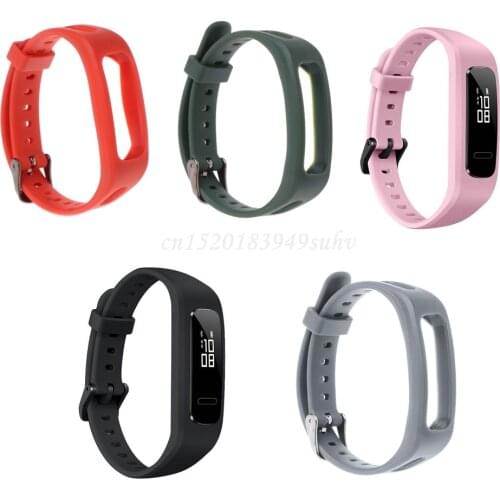 Wrist Band Strap Watchband TPU Adjustable Bracelet Sports Replacement for Huawei 3E/ Honor Band 4 Running Version