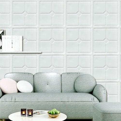 Self Adhesive Waterproof TV Background Brick Wallpapers 3D Wall Sticker Living Room Wallpaper Mural Bedroom Decorative 70*70