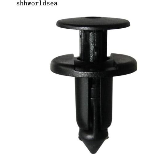 Shhworldsea 100pcs Black Push Type Retainer Fastener Plastic Clip For Toyota