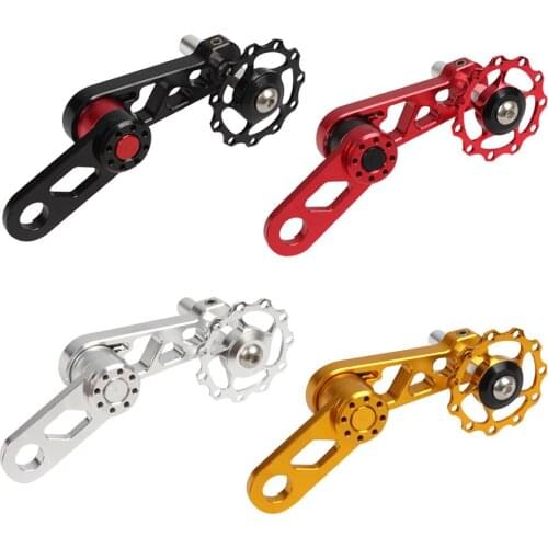 Folding Bicycle Guide Wheel Cycling Single Speed Rear Derailleur Chain Tensioner With Sprocket Bike Chain Tensioner For Cycling