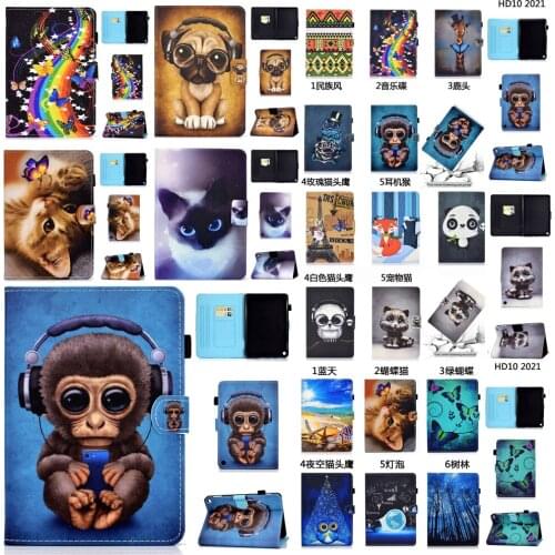 For Amazon Kindle Fire HD10 HD 10 2021 Smart Case E-Book Magnetic Flip Stand Protective Cover for Fire HD 10 HD10 Plus 2021 Capa